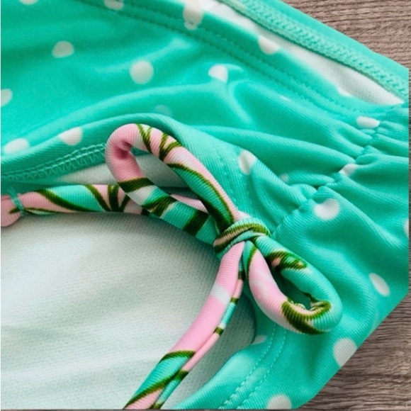 🆕 CAT & JACK Girls Tropical Leaf Bikini Set (14/16) NWT - Picture 5 of 8